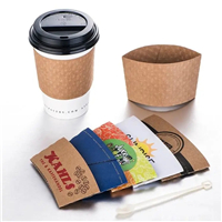 Paper Cup Sleeve with Printing from disposablesInc.com. The best import service in China. Import your disposable items from us.